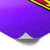 Cooler Typ Giraffe in Sonnenbrille. bearbeitbar Poster (Ecke)