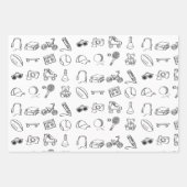 Cooler Typ Kinder Farbbuch Geschenkartikel Wrap Geschenkpapier Set (Vorderseite 2)