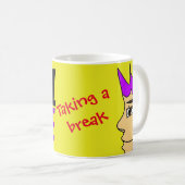 Cooler Typ mit Pause Tasse (VorderseiteRechts)