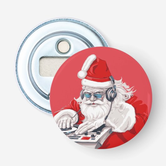 Cooler Typ Old Skool Achtzig WeihnachtsdJ Flaschenöffner (Vorderseite)