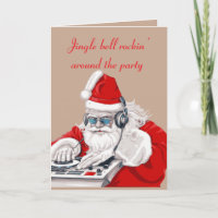 Cooler Typ Old Skool Achtziger Weihnachts-DJ