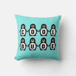 "Cooler Typ" Pinguine Kissen