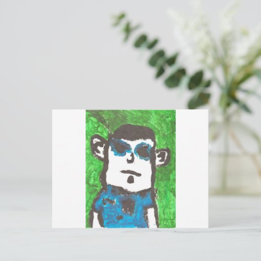 Cooler Typ Postkarte (Stehend Vorderseite)