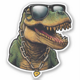Cooler Typ, Sonnenbrille T-Rex Aufkleber