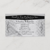 Cooler u. Chic Snakeskin Druck Visitenkarte (Rückseite)