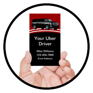Cooler Uber-Fahrer Einzigartige Automobil-  Visitenkarte