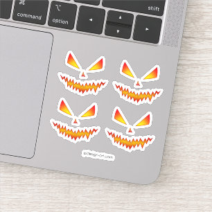Cooler und beängstigender Jack O'Lantern Aufkleber