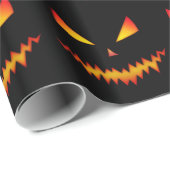 Cooler und beängstigender Jack O'Lantern Geschenkpapier (Rolleneckpunkt)