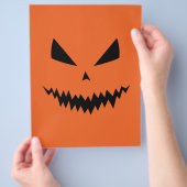 Cooler und beängstigender Jack O'Lantern Gesichtsa Flyer (Hand)