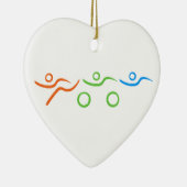 Cooler und einzigartiger Entwurf des Triathlon Keramik Ornament (Rechts)