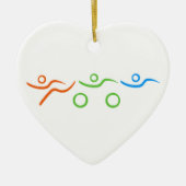 Cooler und einzigartiger Entwurf des Triathlon Keramik Ornament (Vorne)
