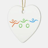 Cooler und einzigartiger Entwurf des Triathlon Keramik Ornament (Links)