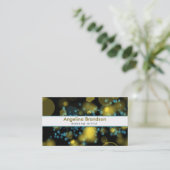 Cooler und einzigartiger weißer Confetti Visitenkarte (Stehend Vorderseite)