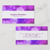 Cooler und einzigartiger weißer Confetti Visitenkarte (Vorne/Hinten)