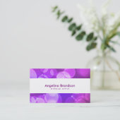 Cooler und einzigartiger weißer Confetti Visitenkarte (Stehend Vorderseite)