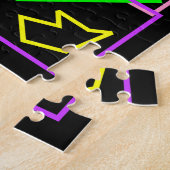 Cooler und farbenfroher Regenbogen von Formen Puzzle (Seite)