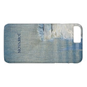 Cooler und lustiger blauer Jean verlegt Case-Mate iPhone Hülle (Rückseite (Horizontal))