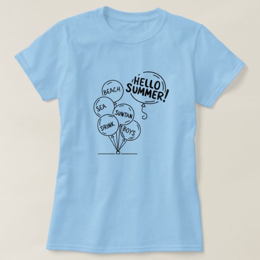 Cooler und Minimalistischer Sommer T-Shirt (Design vorne)