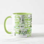 cooler und moderner Limoner Name, typografische Ta Tasse (Links)
