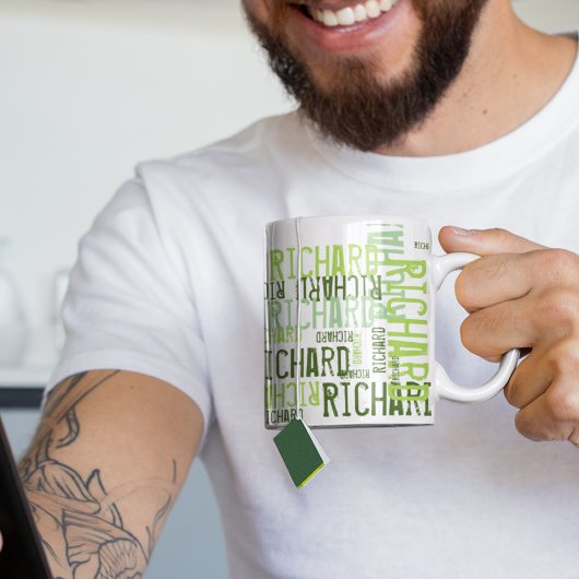 cooler und moderner Limoner Name, typografische Ta Tasse