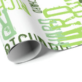 cooler und moderner Name der Linde, Typografie Geschenkpapier (Rolleneckpunkt)