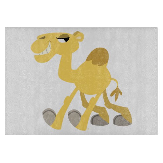 Cooler und Niedlicher Cartoon Camel Cutting Board Schneidebrett (Vorderseite)