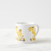 Cooler und Niedlicher Cartoon Camel Espresso Tasse (Vorderseite Rechts)
