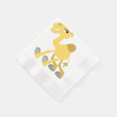Cooler und Niedlicher Cartoon Camel Paper Napkins Serviette (Ecke)