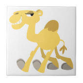 Cooler und Niedlicher Cartoon Camel Tile Fliese (Vorderseite)