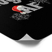 Cooler und schneebedeckter, sonniger Af Poster (Ecke)