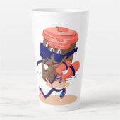 Cooler und sonniger Kaffeecharakter Milchtasse (Vorderseite)