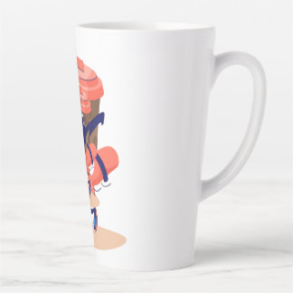 Cooler und sonniger Kaffeecharakter Milchtasse