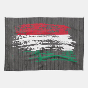 Cooler ungarischer Flaggenentwurf Küchentuch