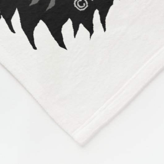 Cooler Unicorn mit Regenbogen sunglass Fleecedecke (Ecke)