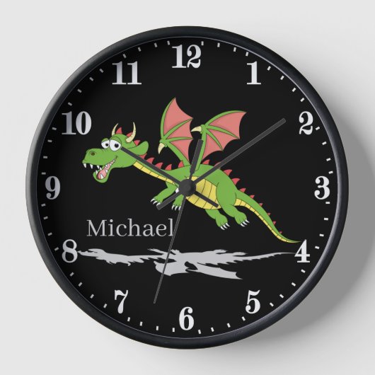 cooler unisex Dragon gibt den Namen Kinder Uhr (Vorderseite)