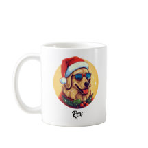 Cooler Urlaub Golden Retriever Weihnachtsmann