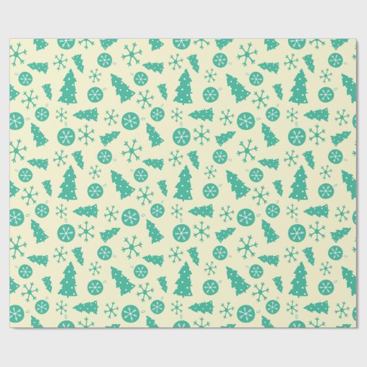 Cooler Urlaub Schneeflocken Weihnachten Geschenkpapier (Flach)