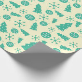 Cooler Urlaub Schneeflocken Weihnachten Geschenkpapier (Ecke)