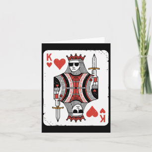 Cooler Valentinstag King of Hearts Po Karte