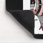Cooler Valentinstag King of Hearts Po Mousepad (Ecke)