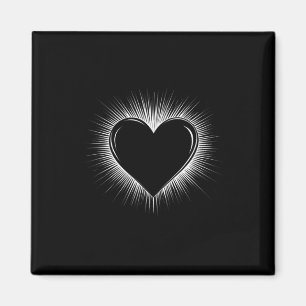 Cooler Valentinstag Weiße Herzchen Frauen Liebe He Magnet