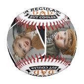 Cooler Vater 4 Foto Collage Vater Geschenk Baseball (Vorderseite)