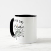 Cooler Vater abziehen Tasse (Vorderseite Links)