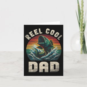 Cooler Vater Angeln Daddy Vatertag Fischer Karte