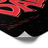 Cooler-Vater-Aufkleber Poster (Ecke)