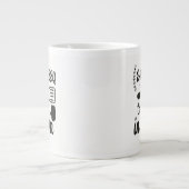 Cooler Väter BBQ-Wortkunst Jumbo-Tasse (Vorderseite)
