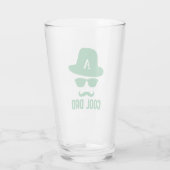 Cooler Vater Bester VATER je cooler Papa mit Monog Glas (Rückseite)