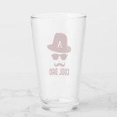 Cooler Vater Bester VATER je cooler Papa mit Monog Glas (Rückseite)