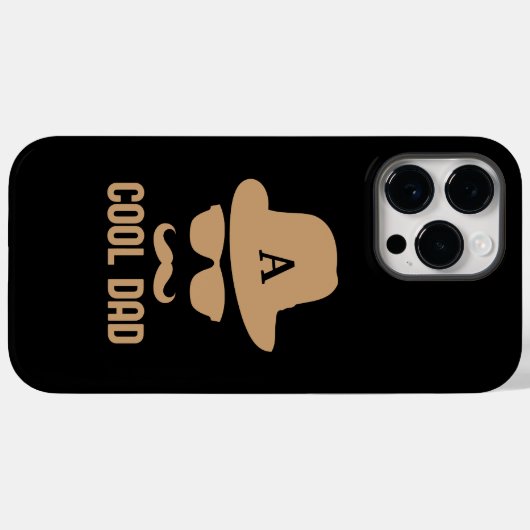 Cooler Vater Bester VATER je Schnurlostmonogramm Case-Mate iPhone Hülle (Rückseite (Horizontal))