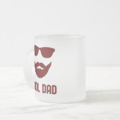 Cooler Vater Bester VATER Stilvolles Geschenk für  Mattglastasse (Vorderseite Links)
